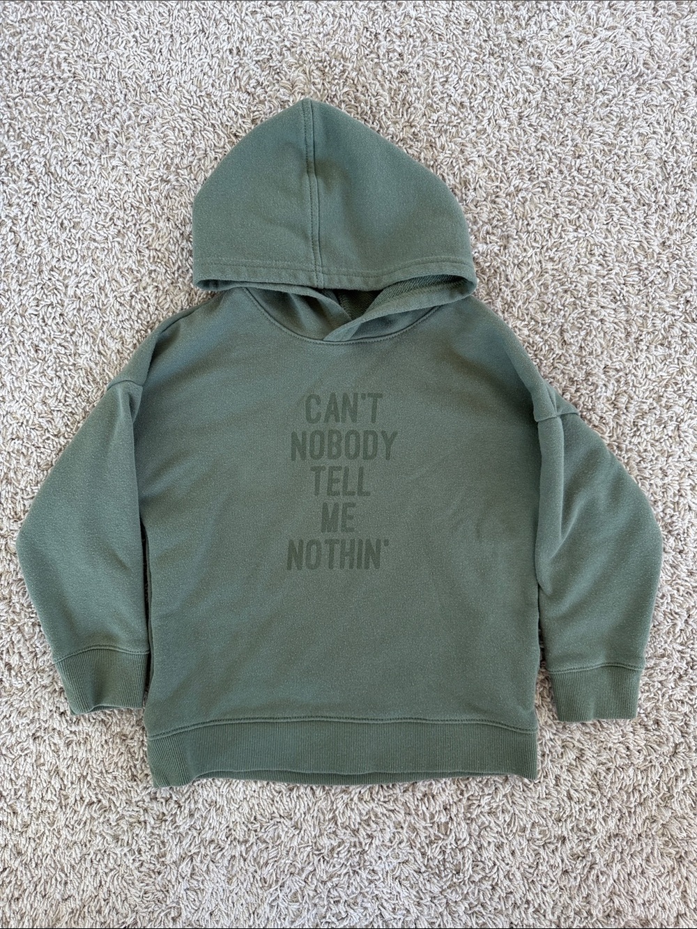 Cotton On Kids Olive Green Kids' Hoodie Sweatshirt